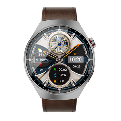 Smartwatch Watch 4 Pro Super AMOLED 1.55” HD, IP67, Bluetooth 5.3, monitorizare sănătate și sport, 3 curele incluse