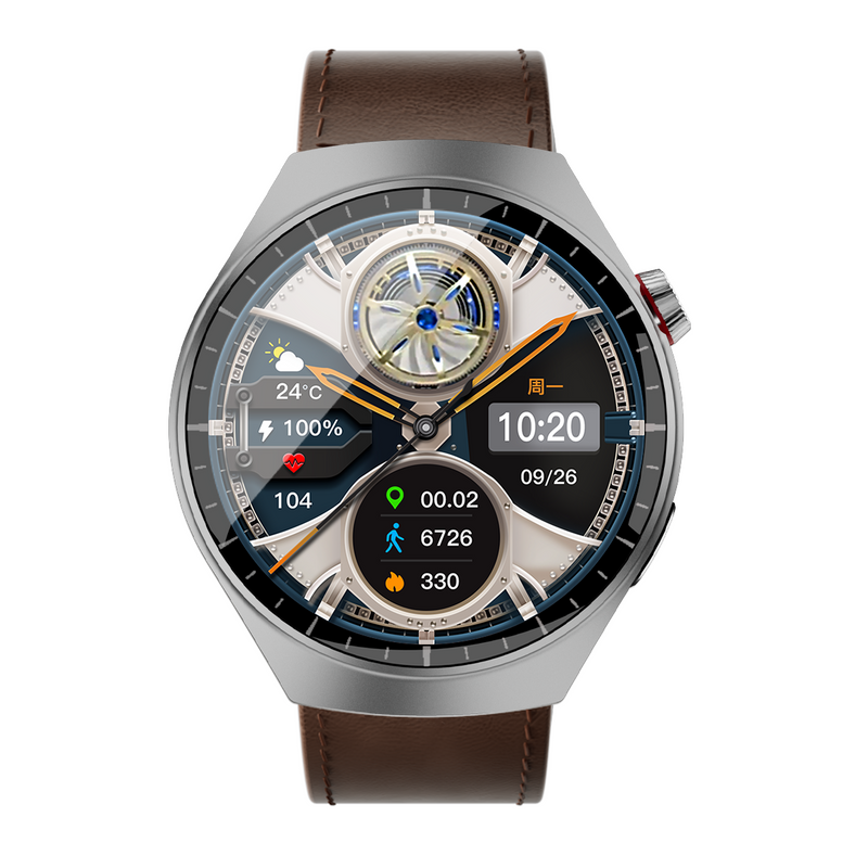 Smartwatch Watch 4 Pro Super AMOLED 1.55” HD, IP67, Bluetooth 5.3, monitorizare sănătate și sport, 3 curele incluse