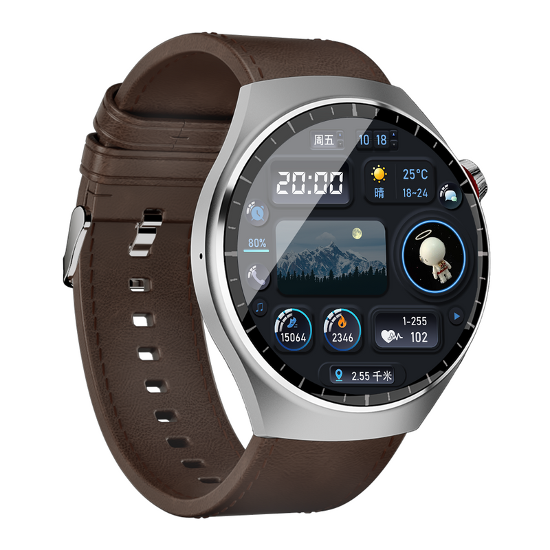Smartwatch Watch 4 Pro Super AMOLED 1.55” HD, IP67, Bluetooth 5.3, monitorizare sănătate și sport, 3 curele incluse