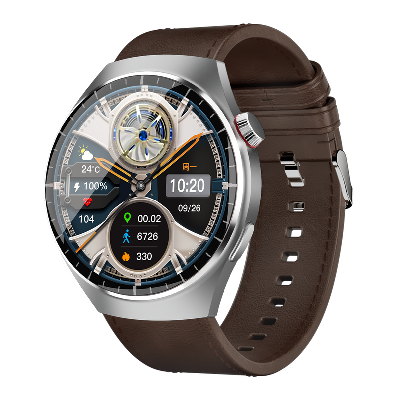 Smartwatch Watch 4 Pro Super AMOLED 1.55” HD, IP67, Bluetooth 5.3, monitorizare sănătate și sport, 3 curele incluse