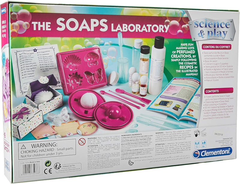 Kit DIY Săpunuri, Bombe de Baie și Gel de Duș pentru Copii – The SOAPS Laboratory, Coloranți, Parfum, Matrițe și Accesorii Incluse