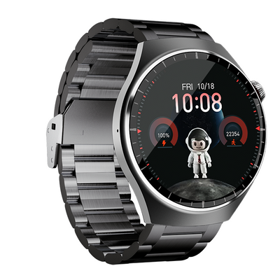 Smartwatch Watch 4 Pro Super AMOLED 1.55” HD, IP67, Bluetooth 5.3, monitorizare sănătate și sport, 3 curele incluse