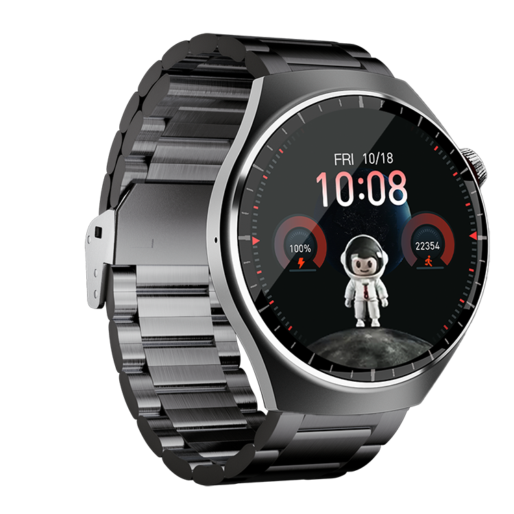 Smartwatch Watch 4 Pro Super AMOLED 1.55” HD, IP67, Bluetooth 5.3, monitorizare sănătate și sport, 3 curele incluse