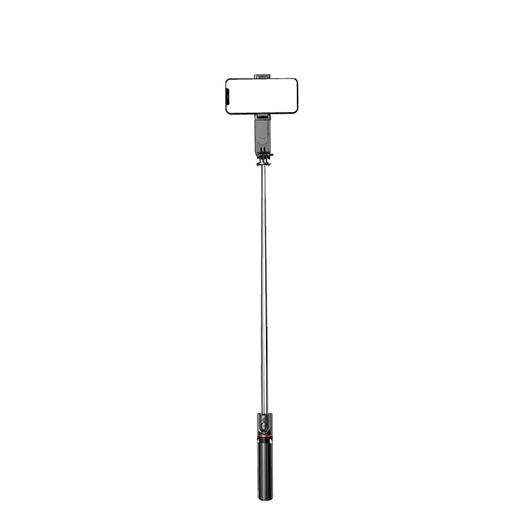 Selfie Stick L15 cu Trepied, Lumină Detașabilă, Wireless, 1110mm, iOS/Android, Oțel Inoxidabil