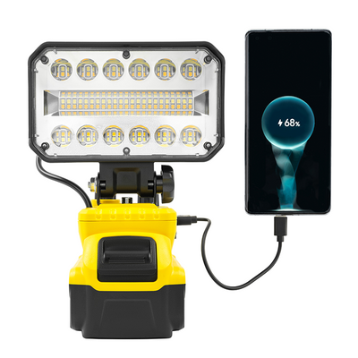 Lampă LED, 3150 Lumeni cu Baterie și Funcție Încărcare USB, 18V