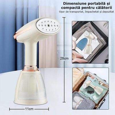 Steamer vertical portabil 1500W aparat de călcat cu abur pentru haine