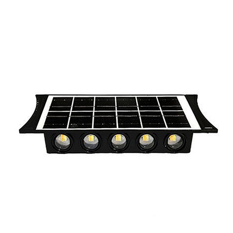 Lampă de Perete Solară RGB – 10 LED-uri Colorate, Baterie Integrată, Fără Cabluri