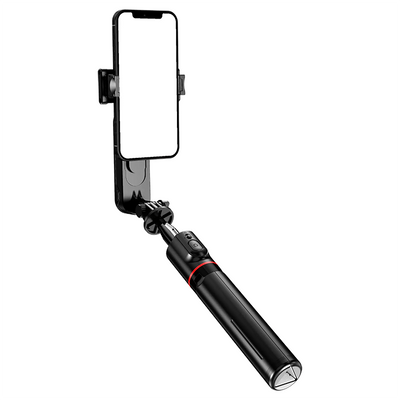 Selfie Stick L15 cu Trepied, Lumină Detașabilă, Wireless, 1110mm, iOS/Android, Oțel Inoxidabil