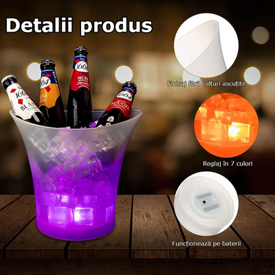 Frapieră cu Speaker Bluetooth și Iluminare RGB
