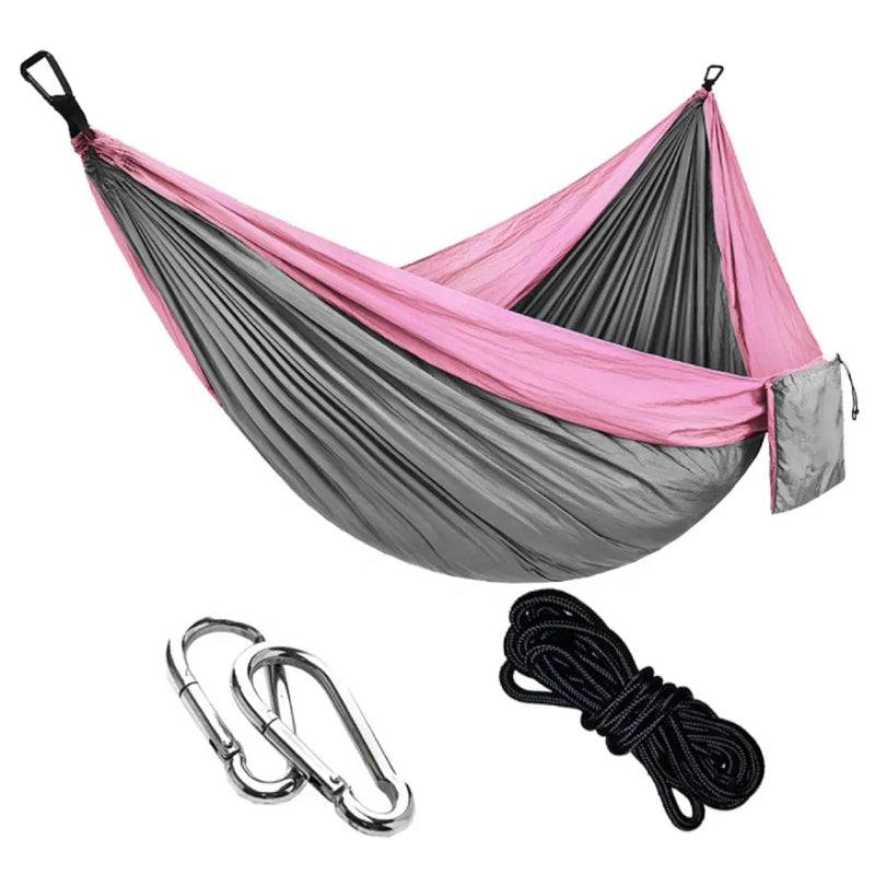 Hamac ultra-portabil cu sac de mână – material de parașută, ușor și rezistent