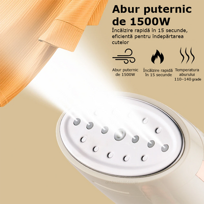 Steamer vertical portabil 1500W aparat de călcat cu abur pentru haine