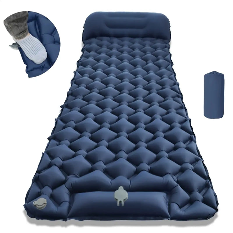 Saltea Gonflabilă de Camping cu Pompă Integrată