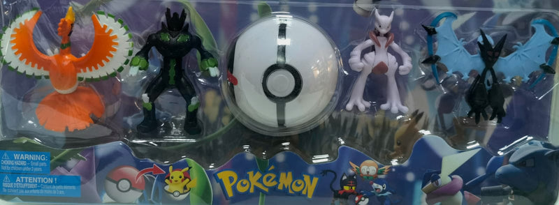 Set 4 figurine Pokemon plus Pokeball