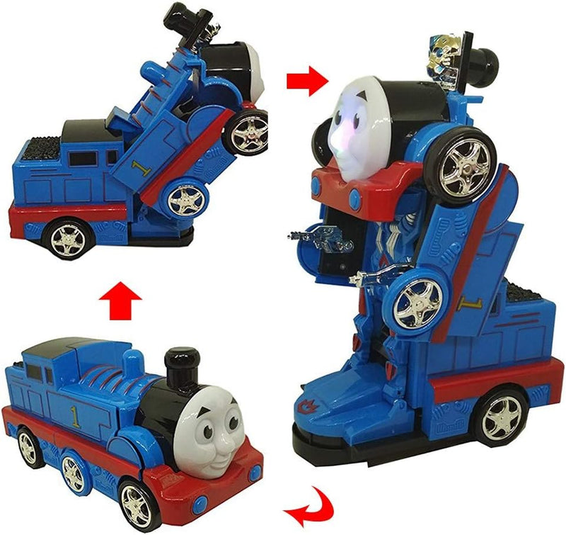 Jucarie 2 in 1 trenulet si robot, locomotiva Thomas transformers