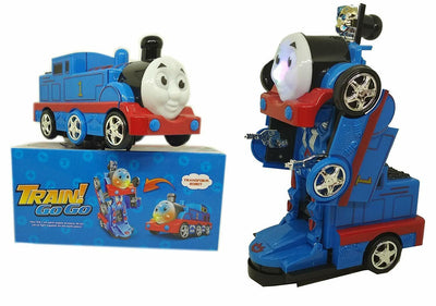 Jucarie 2 in 1 trenulet si robot, locomotiva Thomas transformers