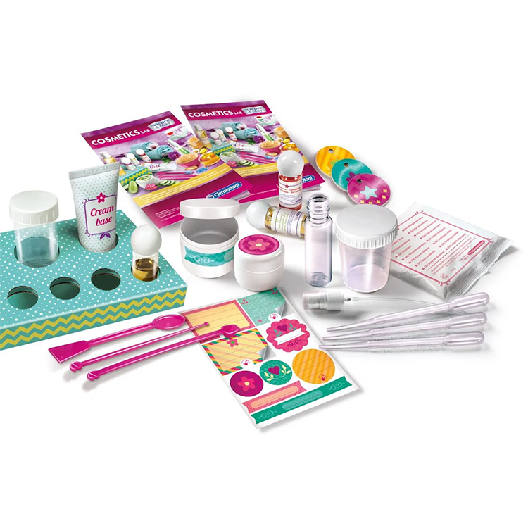 Set Laborator DIY de Cosmetice pentru Copii – Parfum, Cremă, Sare de Baie și Balsam