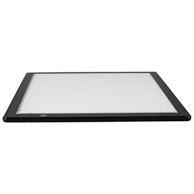 Tableta de desen iluminată Crelando Light Pad A4, 3 trepte de luminozitate, ultra-subțire, USB C