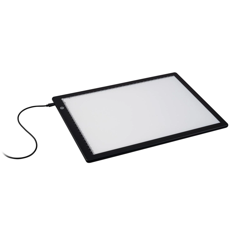 Tableta de desen iluminată Crelando Light Pad A4, 3 trepte de luminozitate, ultra-subțire, USB C