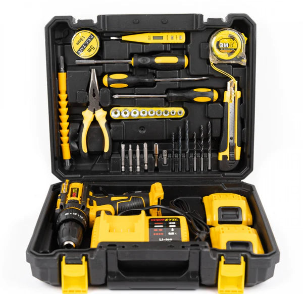 WERSTIL Bormașină cu Percuție 36V, 2x Acumulator, 30 Piese, Cuplu 62Nm, Încărcare Rapidă