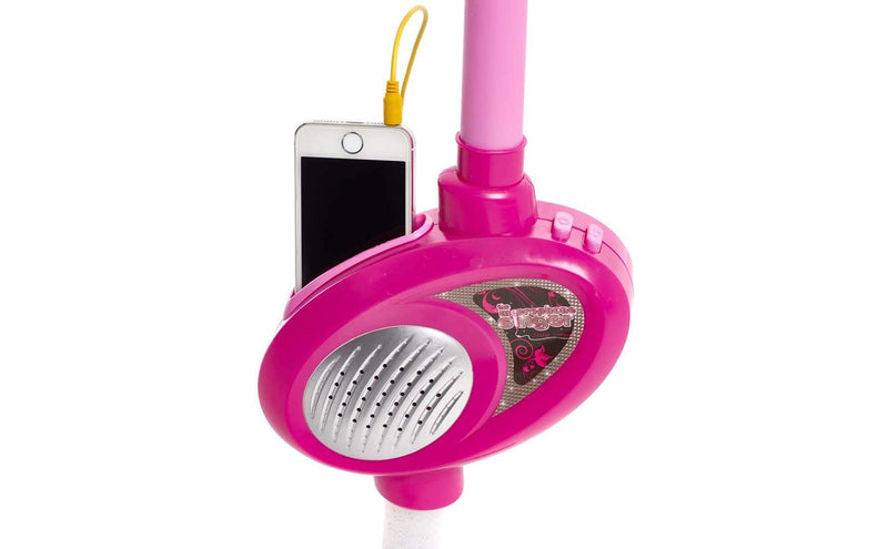 Microfon Karaoke cu stativ, boxa incorporata si suport de telefon