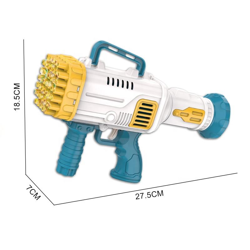 Pachet Promo: Oferta  1+1  Pistol  pentru baloane de săpun Bazooka, 45 orificii