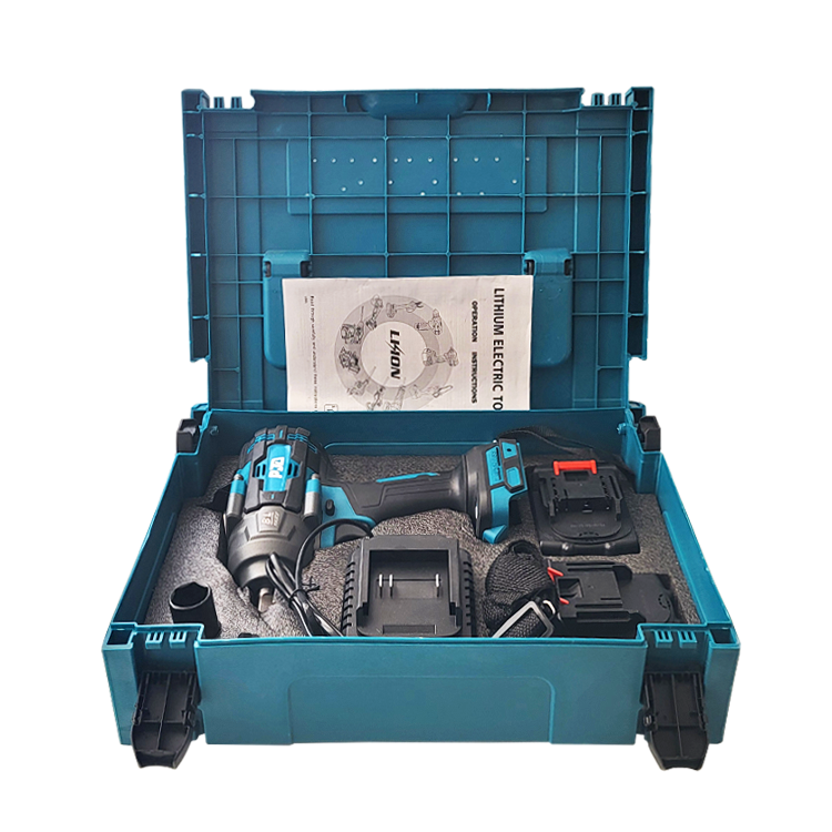 Cheie de impact electrică fără perii PJA 88V 4.0Ah, 2 acumulatori Li-Ion, motor brushless, cu valiză și încărcător