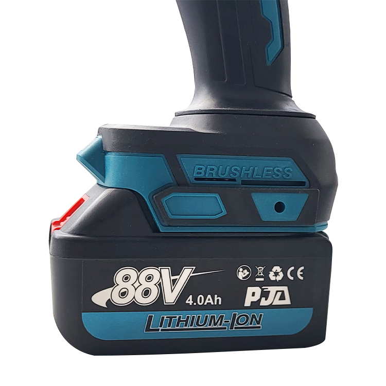 Cheie de impact electrică fără perii PJA 88V 4.0Ah, 2 acumulatori Li-Ion, motor brushless, cu valiză și încărcător