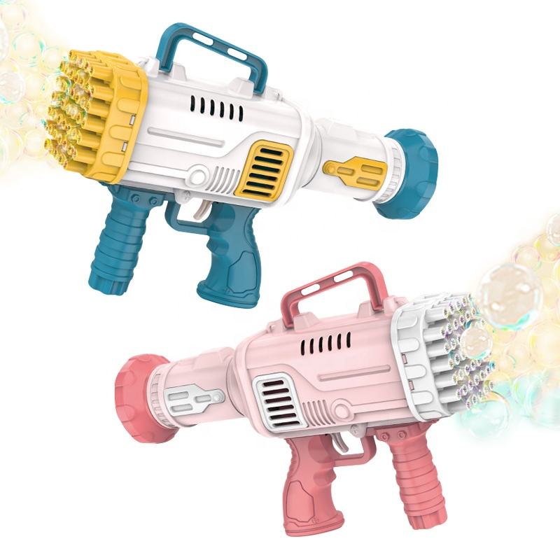 Pachet Promo: Oferta  1+1  Pistol  pentru baloane de săpun Bazooka, 45 orificii