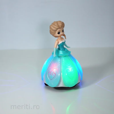 Papusa printesa dansatoare, muzicala cu lumini, Ice Princess