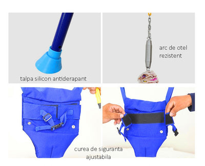 Leagan 2in1 cu saritor, Happy Baby Swing and Jumper, pentru interior/exterior, pliabil