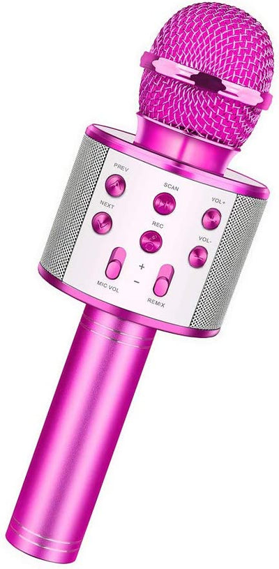Microfon Wireless Karaoke cu bluetooth si boxa incorporata