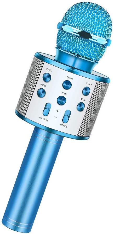 Microfon Wireless Karaoke cu bluetooth si boxa incorporata