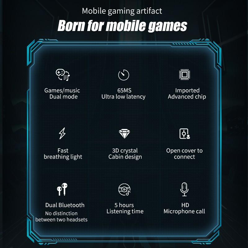 Casti gaming wireless P36, stereo, microfon incorporat, Bluetooth 5.2, noise cancelling