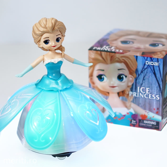 Papusa printesa dansatoare, muzicala cu lumini, Ice Princess