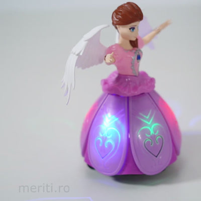 Papusa Angel Girl dansatoare, muzicala cu lumini