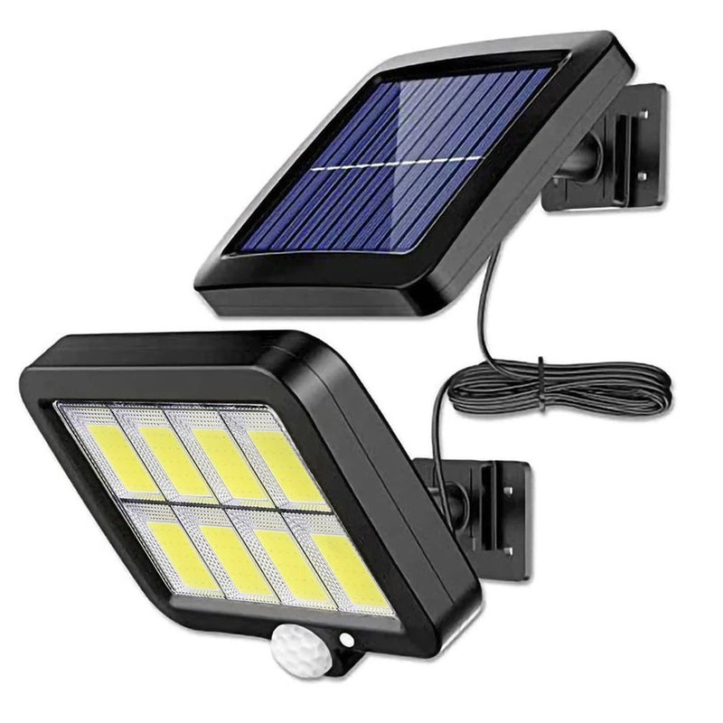 Lampa solara 128 LED 6 COB, senzor lumina si miscare, ip65