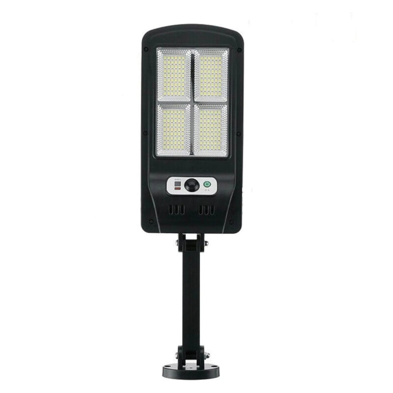 Lampa solara cu LED, 4 COB, senzor de miscare, telecomanda, IP65